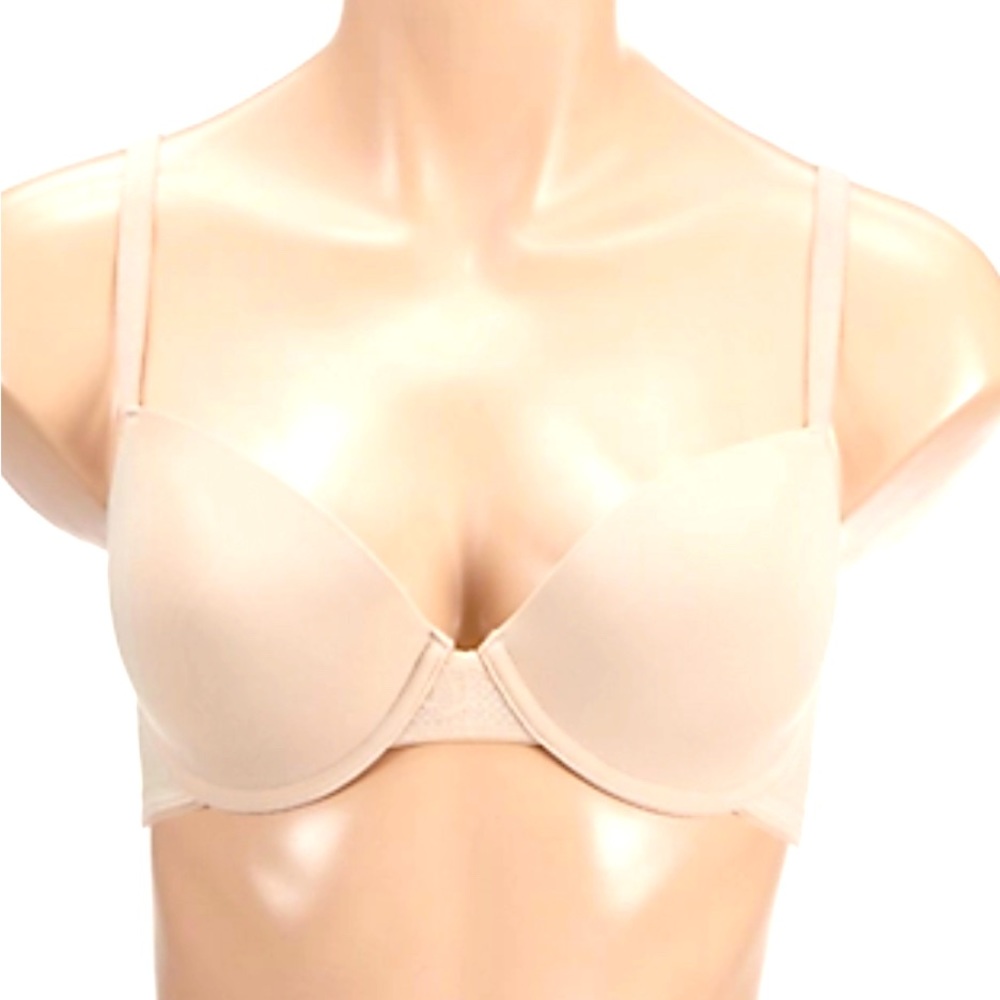 NEW 34D Maidenform Bra, Comfort Devotion Ultimate No-Show Underwire, Pearl Color